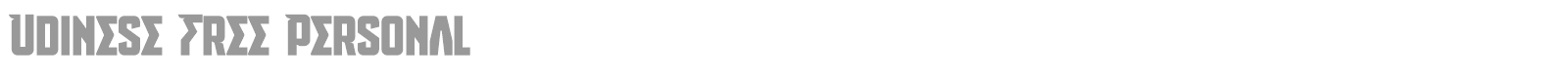 Udinese font preview